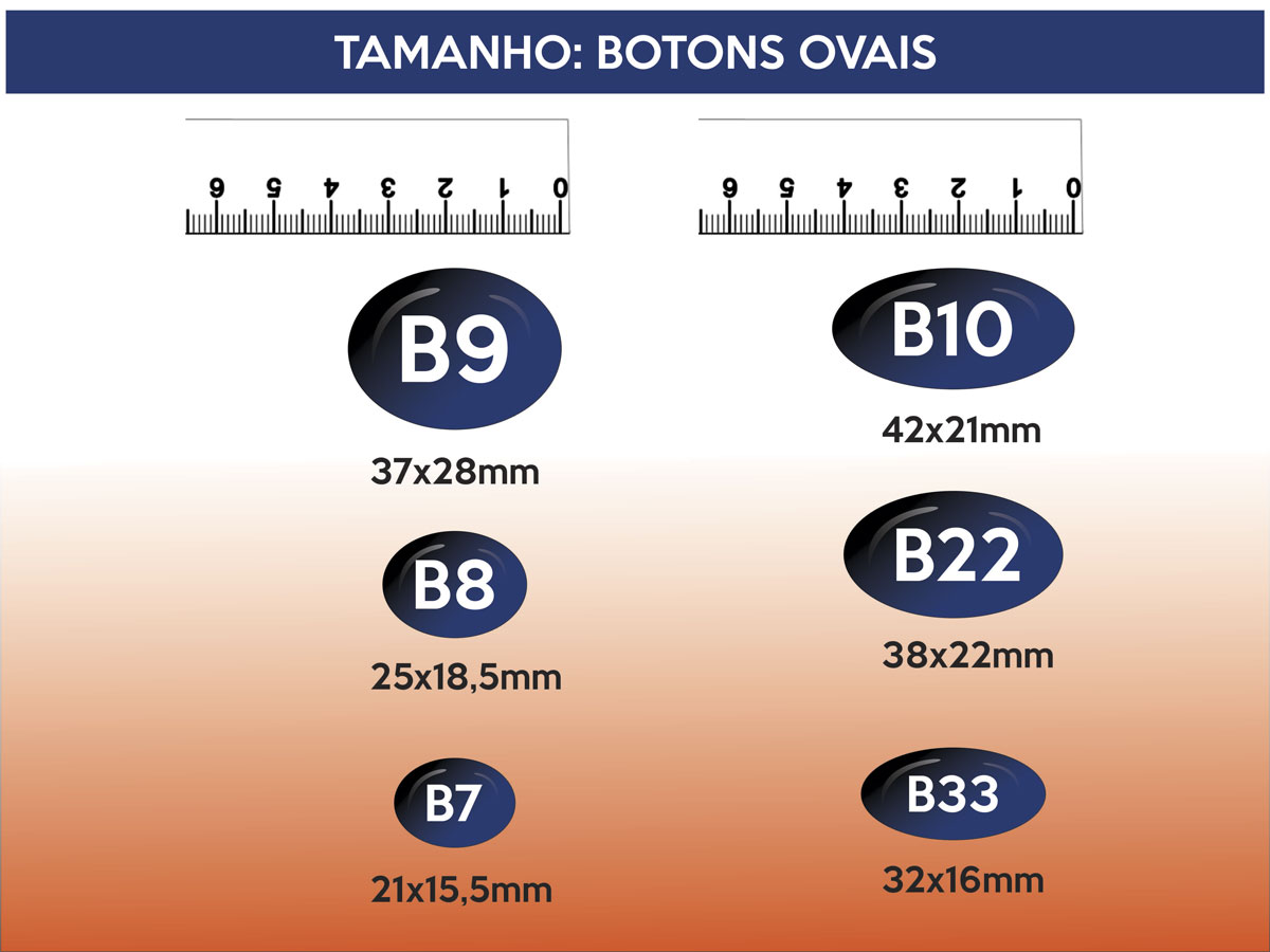botons ovais tabela
